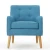 Import velvet sofa fabric with a wood legs A04blue from China