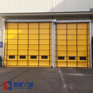 Dust Proof Industrial High Speed Stacking Up Fast DoorAutomatic fast rapid door stacking PVC door