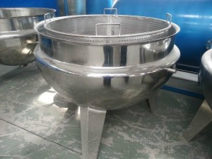Factory price high quality vertical tilting type steam jacketed kettle sandwich pot Cooking Pot for Jam