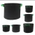 Import 1 / 2 / 3 / 5 / 7 / 10 / 15 / 20 / 25 / 30 gallon Non woven Fabric Pot Plant Grow Bags from China