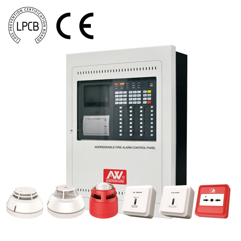 1-2 loop LPCB High Quality Addressable Fire Alarm Control System AW-FP300 Series