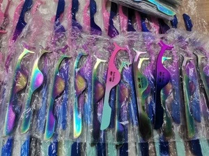 1 pc mental gradient mink eyelashes wholesale sets eyelash tweezers accessories lashes