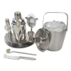 10-piece cocktail shaker set bartender kit bar tool with stand