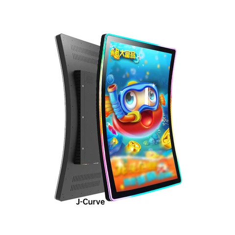 10 Points Capacitive 27/43/ 32 Inch Kiosk Touch Screen for Arcade Game Skill Game Machine Curved Interactive Touch Monitor
