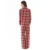 100% Cotton Fashion Wholesale Winter Women Lounge Custom Check Factory Nightgown Flannel Pajamas Sets