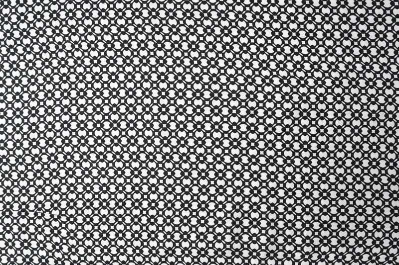 100% Viscose Fabric Black And White Circle Print Fabric Viscose Twill 2/1