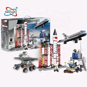 1000PCS Construction Bricks Chinese Space Model Legoing Building Blocks