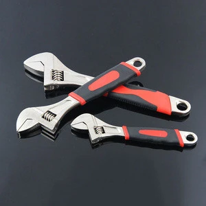 10inch Nickel Plated Sleeve Handle Inch Adjustable Wrenches