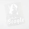 11.5CM*13.9CM Funny Animal decal Dog Beagle Vinyl Car Sticker Decal  Suitcase Helmet Skateboard Laptop Sticker