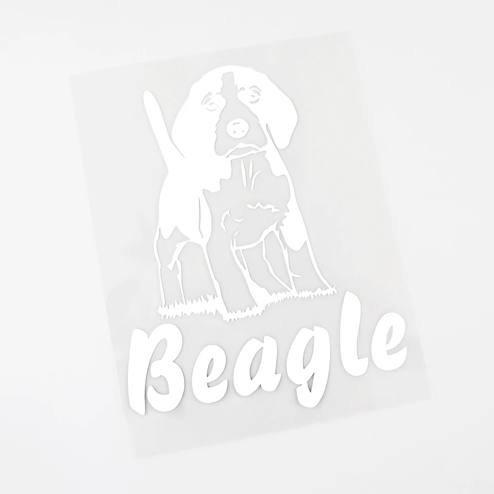 11.5CM*13.9CM Funny Animal decal Dog Beagle Vinyl Car Sticker Decal  Suitcase Helmet Skateboard Laptop Sticker