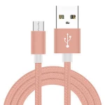 1/2/3M Micro USB Cable Nylon Woven Charge Cords 6 Colors Microusb For Samsung HuaWei