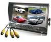 12V-35V Support 4 Channels Video Input 1 Channel Audio Input 9 inch tft lcd quad monitor