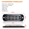 12V Emergency Vehicles Car 4 LED Strobe Light Truck LED Flashing Warning light