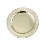13 inch stainless steel Fruit Tray Service Platter gold Luxury Serving Tray for wedding