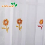 140cm width  kitchen embroidery curtain fabric for textile