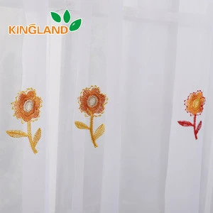 140cm width  kitchen embroidery curtain fabric for textile