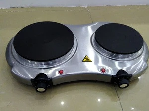 1500W Electric double burner cooking hot plate