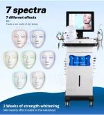 15In1 LED Light Mask Hydra Aqua Peeling  Face Lifting Water Oxygen Jet Peel  Facials Tips Hydro Facial Machine