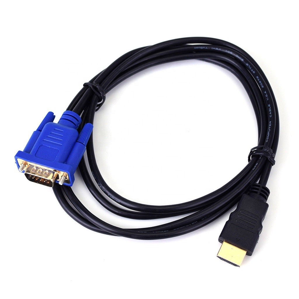 1.5m/3m/5m HDTV to VGA Cable Converter Male to Male VGA to HD Extension Cable Adapter for PC Laptop Computer TV BOX Projector