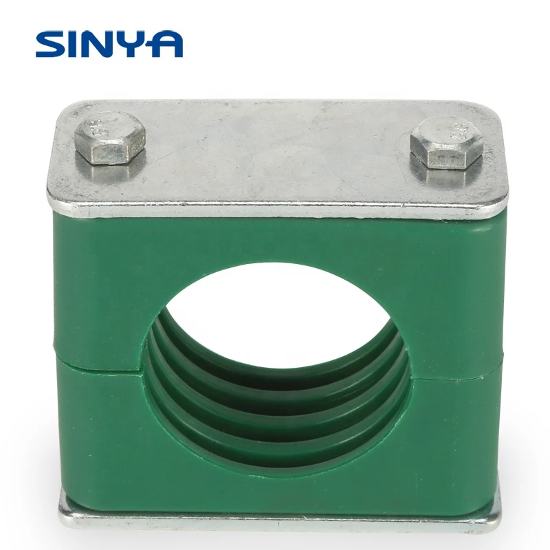 15mm OD hose 1/4" Stauff Standard 316 Stainless Steel Green Plastic And Aluminum Tube Clamps Steel single clamp