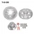 Import 16 inch popular for Mitsubishi Toyota bus light truck stainless steel wheel cover from China