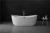 Import 1.7m simple design white acrylic whirlpool spa bathtub 1.7m from China