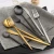 Import 18/10  Stainless Steel Gold Flatware Matte Spoon Fork Knife Cutlery Set from China