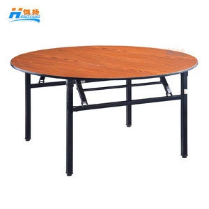 1.8m wooden 6ft folding round banquet table