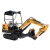 Import 1.8ton 1800kg small project china hydraulic crawler excavator with cabin from China