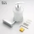 Import 19638A wall mounted bathroom accessories glass liquid soap dispenser from China