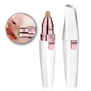 2 In 1 Usb Rechargeable Brow Facial Hair Remover Eyebrow Trimmer Epilator