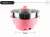 Import 2 in1 stainless steel liner pink steam electric steamer with box from China