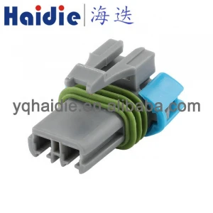 2 pin female electrical waterproof pbt gf30 auto connector 12129487