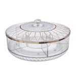 2 tier 2024 New Lazy Susan bearing spinning tray Compartment Anti Skid Turntable Kitchen Organizer Round Rotating Spice Rack