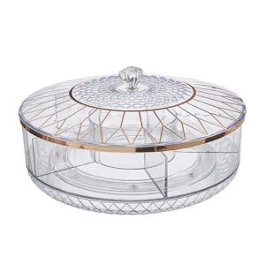 2 tier 2024 New Lazy Susan bearing spinning tray Compartment Anti Skid Turntable Kitchen Organizer Round Rotating Spice Rack