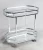 Import 2-Tier Oval Tube X Shape   Glass Serving design trolley from Pakistan
