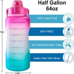 2000ml motivational water bottle 2L plastic sport water bottle custom water bottle 64oz