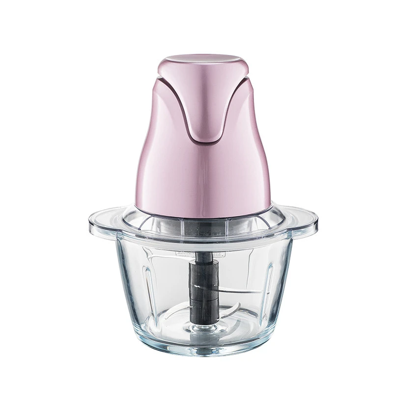 200W 400W Easy Use Portable Electric Chopper Machine Food Processor with Glass Bowl Mini for Vegetable Mixer Blender