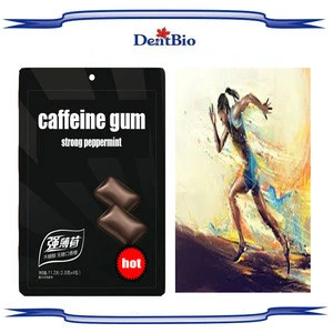 2016 new caffeine chewing gum guarana chewing gum