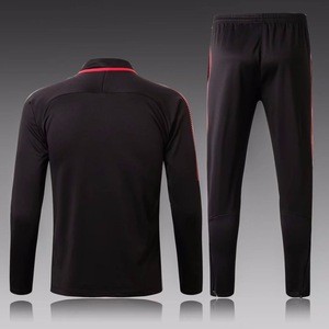 2017-18season custom sport training wear, soccer training suit,long sleeve football track suit for men