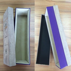 2018 hot sale luxury gift package boxes for red wine bottle/paperboard packing box for Brandy