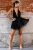 Import 2018 Party  Sexy Midnight Dresses Women Backless Halter Black Gold Mini Dress Party Tassel Summer  Women Club Wear Dress from China