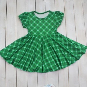 2018 summer stylish baby frocks girl plaid dress wholesale children dresses