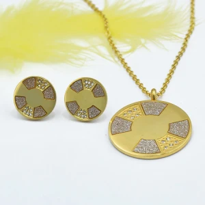 2020 costume jewelry sets necklace gold stainless steel jewelry sets women