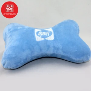 2020 factory custom embroidery healthy promotional gift memory foam bone shape pillows