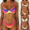 2020 Floral Bikini Women Ruffle Swimwear Feminino Two Piece Swimsuit Sexy Beachwear