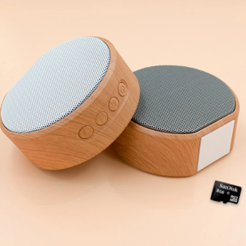 2020 New Arrivals A60 Electronic Gadgets Wooden Style Wireless Wood Blue tooths Super Mini Speaker