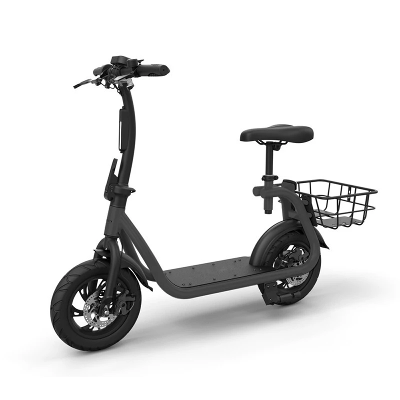 2020 New wholesale electric bike 12 inch 42V 350W electric bicycle for adult with basket