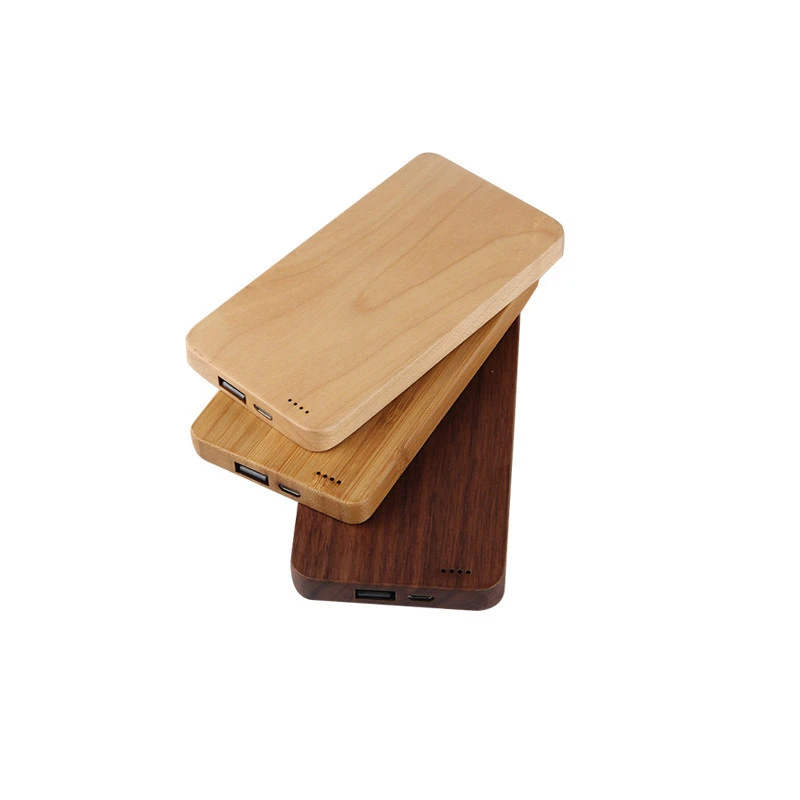 2021 best gifts wholesale CE top quality wooden power banks 10000mah powerbank wood power bank for cell phone