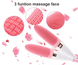 2021 electric massage body cleaning skin care brush silicone scrub shower sponges